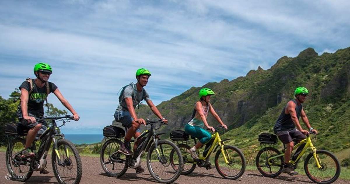 Kualoa Ranch Electric Mountain Bike Adventure Tour in Hawaii Klook United States